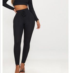 Shape Black Ribbed High Waist Leggings